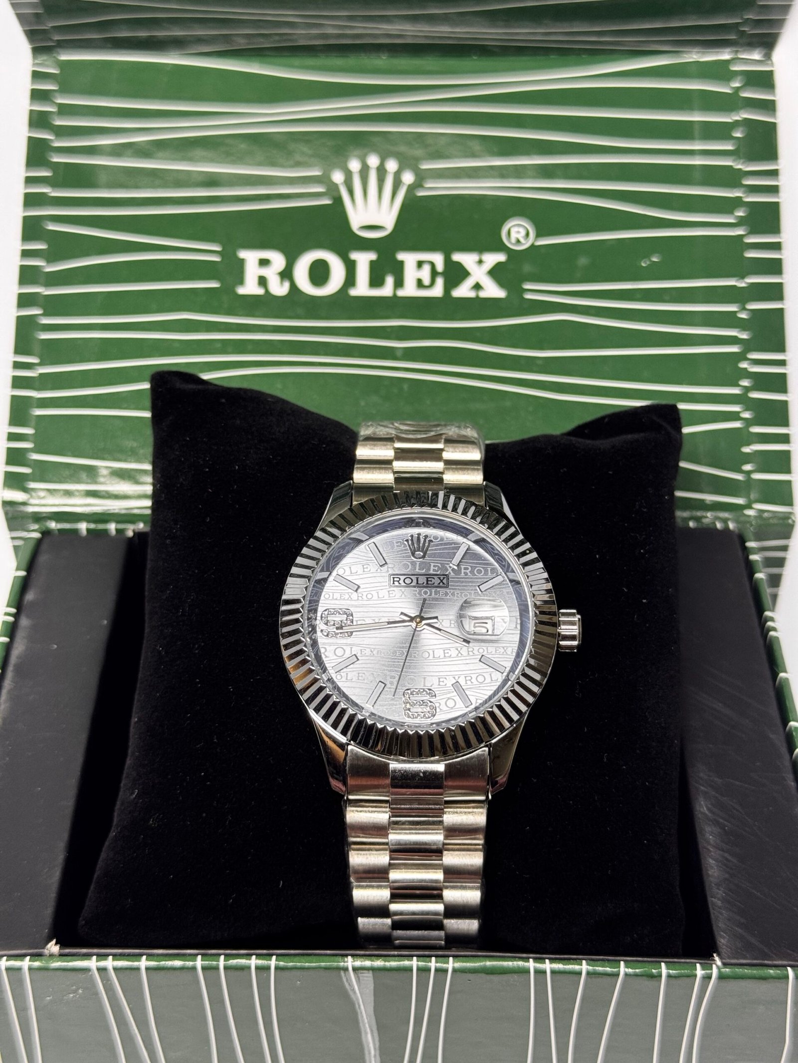 GROMEX Royal Motif Fluted Bezel President Watch - Image 4