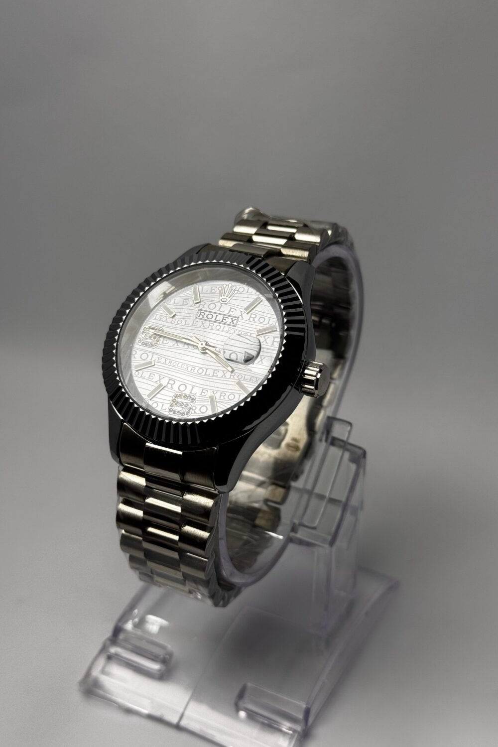 GROMEX Royal Motif Fluted Bezel President Watch