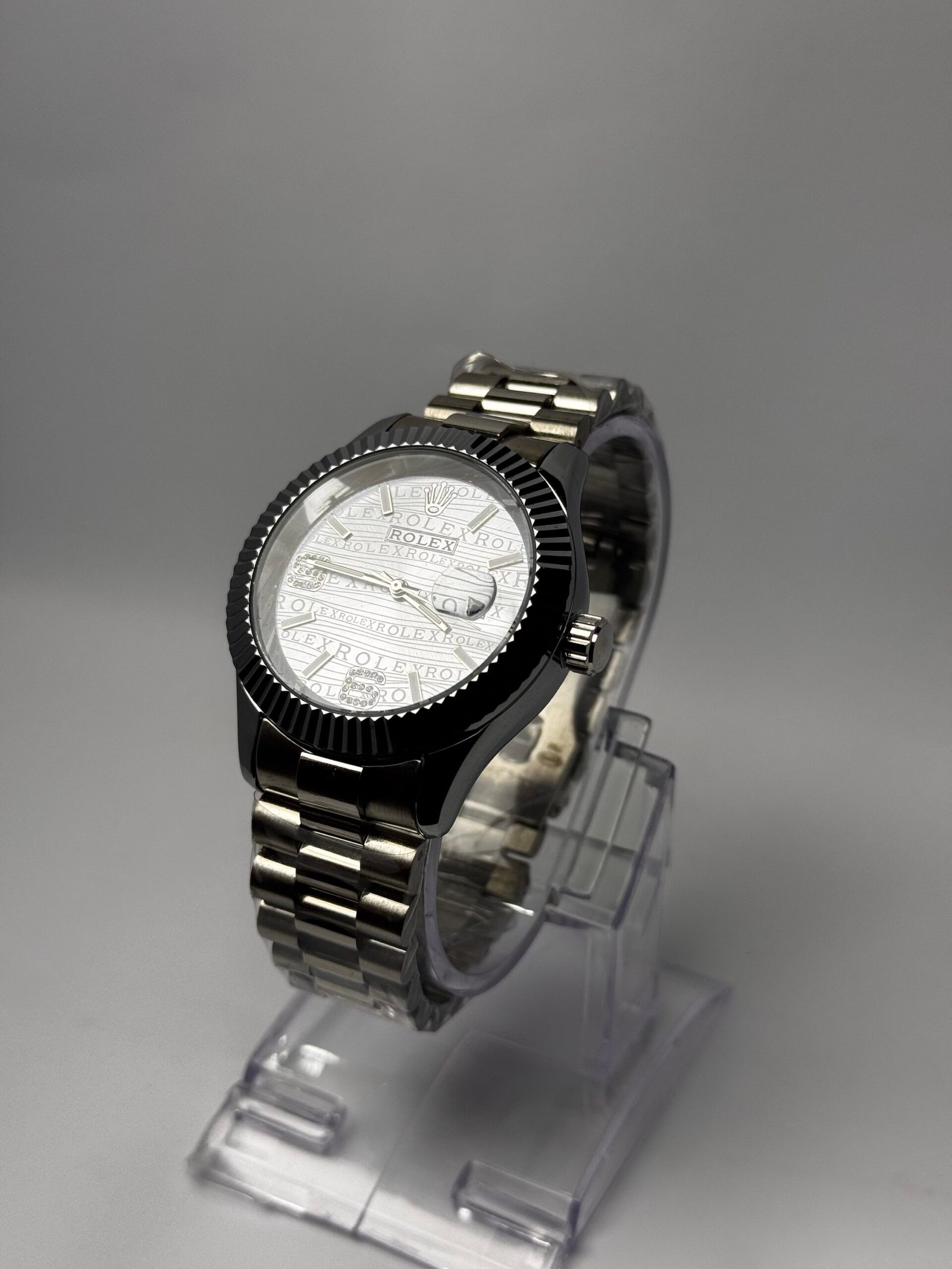 GROMEX Royal Motif Fluted Bezel President Watch