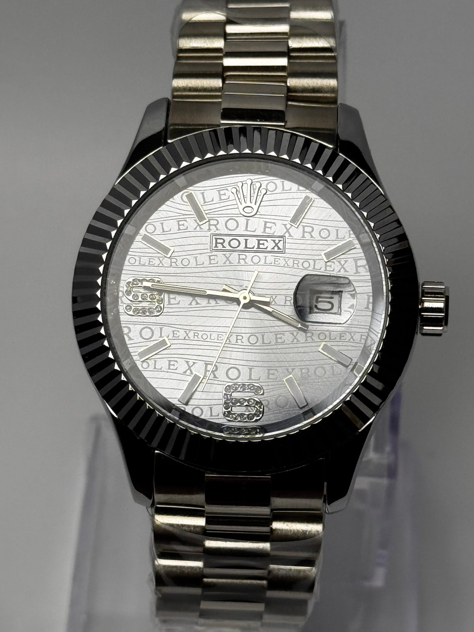 GROMEX Royal Motif Fluted Bezel President Watch - Image 2